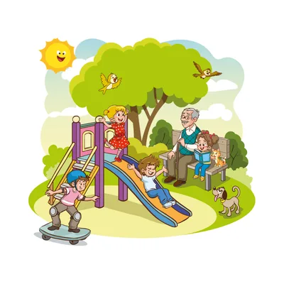 children playing